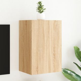 Настенный шкаф под телевизор, дуб Сонома, 40,5 x 30 x 60 см, искусственное дерево