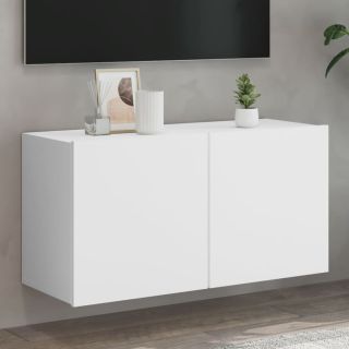 seinale kinnitatav telerikapp, valge, 80 x 30 x 41 cm