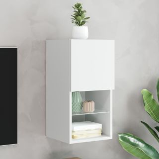 LED-tuledega telerikapp, valge, 30,5 x 30 x 60 cm