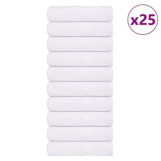 saunalinad 25 tk, valge, 100x150 cm, 360 gsm, 100% puuvill