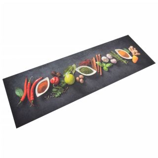 коврик для кухни, моющийся, специи, 60 x 180 см, бархат