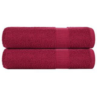saunalinad 2 tk, bordoopunane, 100x150cm, 360 gsm, 100% puuvill
