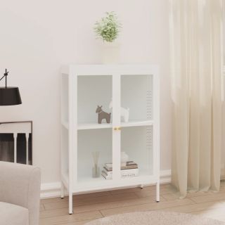 puhvetkapp, valge, 75 x 35 x105 cm, teras ja klaas