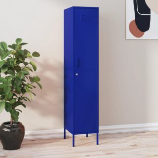 lukustatav hoiukapp, tumesinine, 35 x 46 x 180 cm, teras