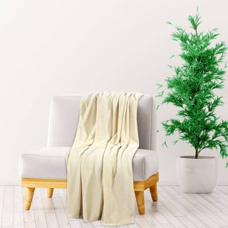 pleed, kreemjas, 200x240 cm, polüester