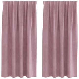 Mustad Kardinad koos Ülemise Lindi 2 tk Tumedat Roosa Velvet