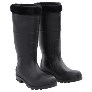 eemaldatava voodriga kummikud, must, suurus 43, PVC