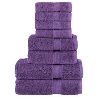 8-osaline rätikute komplekt SOLUND, lilla, 600 gsm