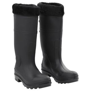 eemaldatava voodriga kummikud, must, suurus 40, PVC