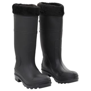 eemaldatava voodriga kummikud, must, suurus 38, PVC