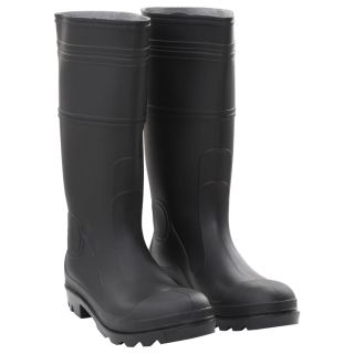 kummikud, must, suurus 45, PVC