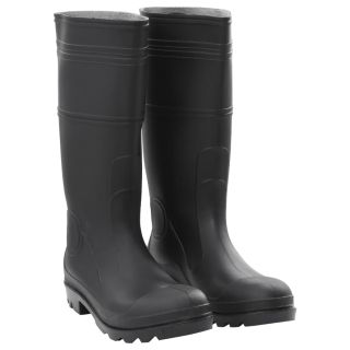 kummikud, must, suurus 44, PVC