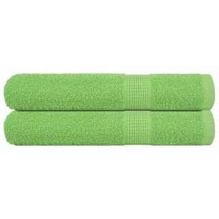 Полотенца для сауны 2 шт., яблочно-зеленые, 80x200 см, 360 г/м², 100% хлопок