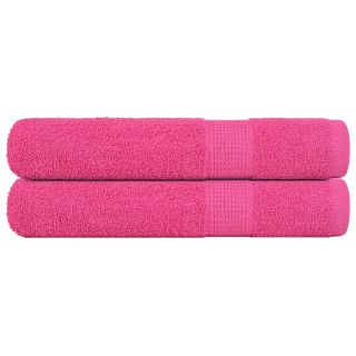 saunarätikud 2 tk, roosa, 80x200 cm, 360 gsm, 100% puuvill