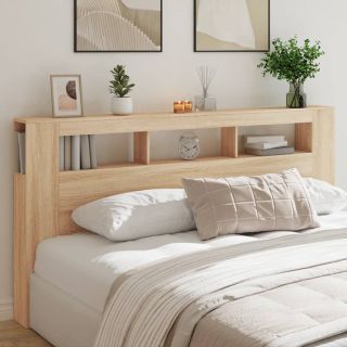 voodipeats LEDiga, Sonoma tamm, 200x18,5x103,5 cm, tehispuit