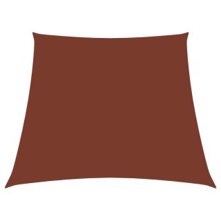 oxford-kangast päikesepuri, trapets, 2/4x3 m m, terrakota