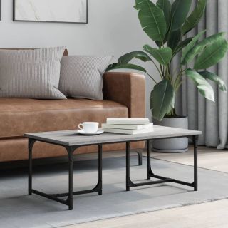 kohvilaud, hall Sonoma tamm, 90x50x35 cm, tehispuit