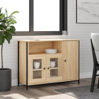 puhvetkapp, Sonoma tamm, 100 x 35 x 75 cm, tehispuit