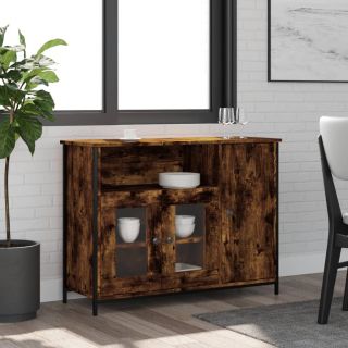 puhvetkapp, suitsutatud tamm, 100 x 35 x 75 cm, tehispuit