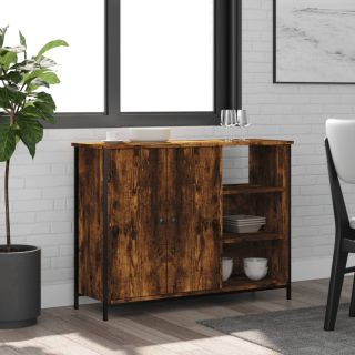 puhvetkapp, suitsutatud tamm, 100x33x75 cm tehispuit