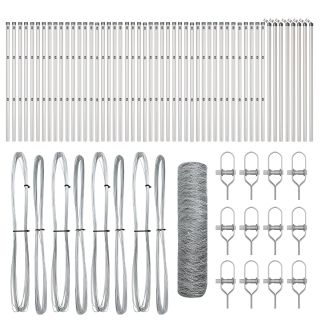 kuusnurkne aed 0.6x100 m galvaniseeritud teras