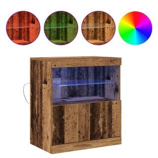 Kummut LED-valgustusega Vanapuit 60x37x67 cm