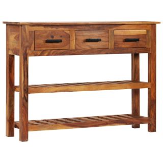 Комод с 3 ящиками, 110 x 30 x 80 см, дерево акация