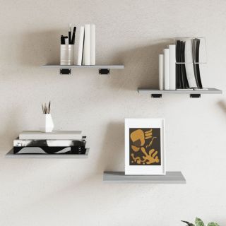 seinariiulid 4 tk, hall Sonoma tamm, 40x30x1,5 cm, tehispuit