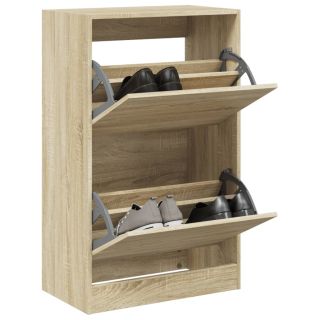 Тумба для обуви, дуб Сонома, 60 x 34 x 96,5 см, искусственное дерево