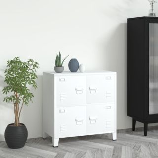 Промышленный шкаф для хранения, белый, 75x40x80 см, сталь