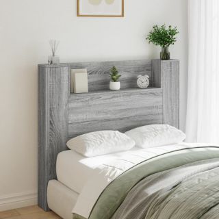 voodipeatsi kapp LED-tuledega hall Sonoma tamm 120x16,5x103,5cm