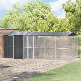 Lindude puuri laiendusega antratsiidi värv 310x640x247 cm teras
