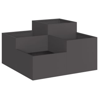 Aedade taimede kast 100x100x48 cm Must Teras