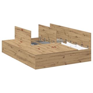 Hoiuvoodi Raam Artisan Oak 150x200 cm