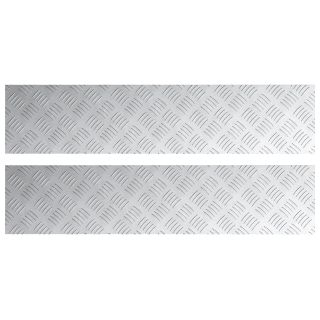 Alumiiniumist kontrollplaadid 2 tk Libisemiskindel 90x20 cm