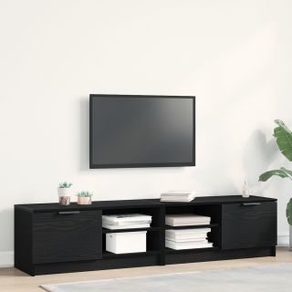 TV Kapp 2 tk Must Tamme 80x35x36,5 cm Tehispuit