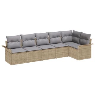 6-osaline aiadiivanite komplekt koos patjadega beež polü rattan,2-kohaline aiadiivan koos hoiustamise ja patjadega beež polü rattan