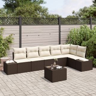 6-osaline Ai Sofa Komplekt Padjadega Hall Polürotang