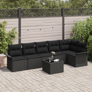 7-osaline Aia Sofa Komplekt Padjadega Beige Polürotang