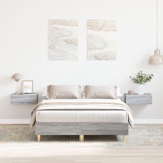 Voodi 120x190 cm Hall Sonoma Tehispuust