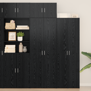 Hoiukapp Must Puit 70x42.5x225 cm Tehispuit