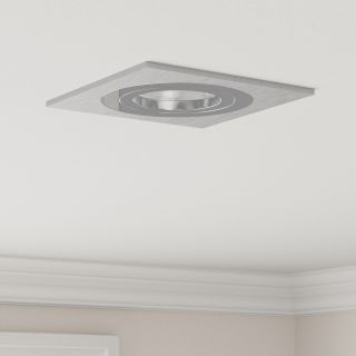 sisseveetud punktvalgustid 6 tk Ruut GU10 Hõbedane 91x91 mm