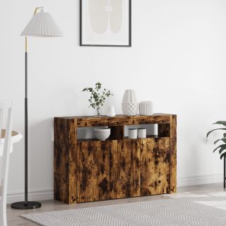külglaud suitsutatud tamm inseneripuit 116 x 30 x 75 cm