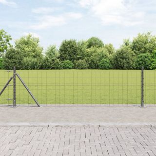 Euroaed koos 13 flanged postiga 0.6x25 m galvaniseeritud teras
