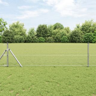 Aia Postide Komplekt 2 tk Galvaniseeritud teras 25 x 0.5 m