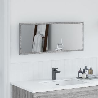 Vannitoa Peegel LED-Valgusega Hall Sonoma 90x8,5x37 cm