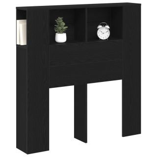 Peatoe Kabinet Must Tamme 100x19x104.5 cm Tehispuidust