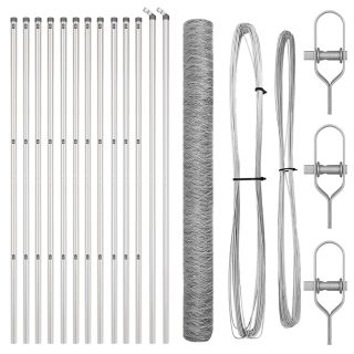 Aia komplekt 2 tk komplekt Tsingitud teras 25 x 1.5 m Vastupidav