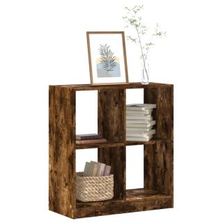 Книжный шкаф, дымчатый дуб, 68,5x32x75 см, искусственное дерево