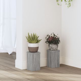 taimealused 2 tk, hall Sonoma, 10x10x18 cm, tehispuit